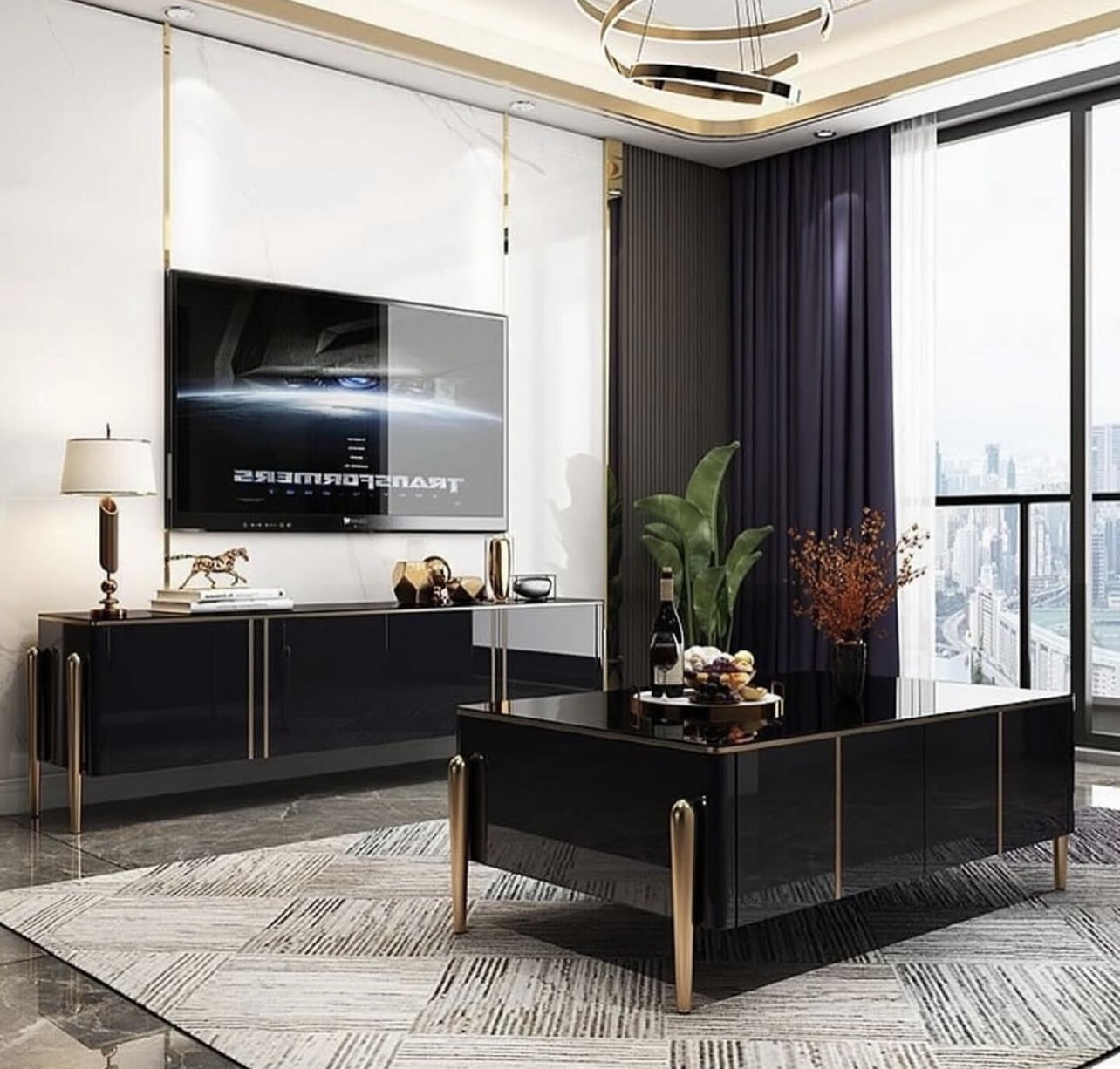 TV Stand and Centre Table Set